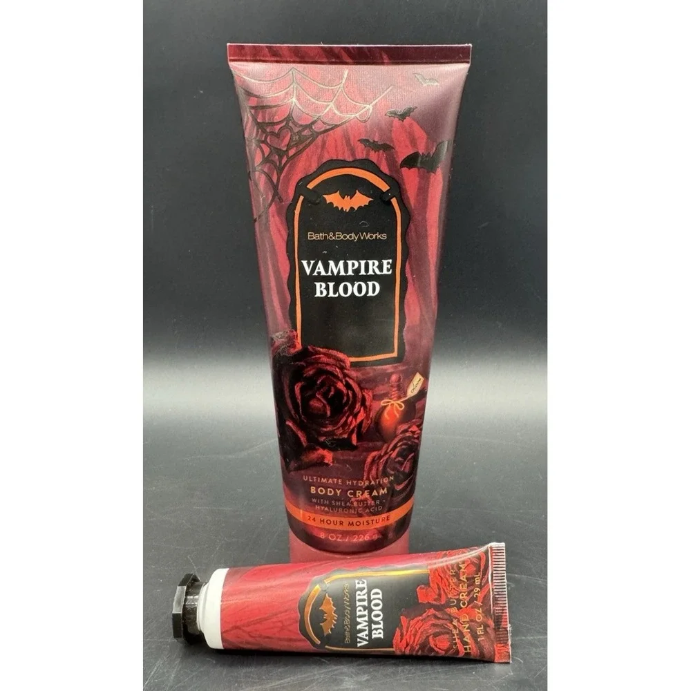 Bath & Body Works Vampire Blood Body Cream and Hand Cream Set Halloween